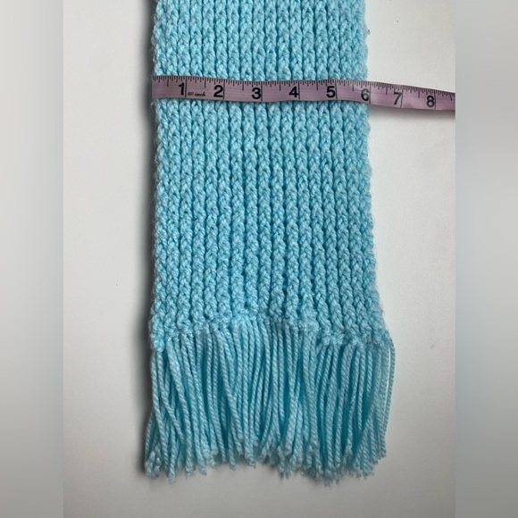 Winter Knit Blue Scarf - Picture 3 of 3